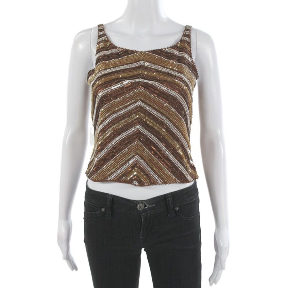Etcetera Womens Sleeveless Top Size 2